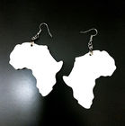 MDF Board Map Sublimation Earring Blanks for Anniversary