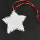 Christmas Heart Circle Star Plastic Ornament Balls Sublimation MDF Hanging
