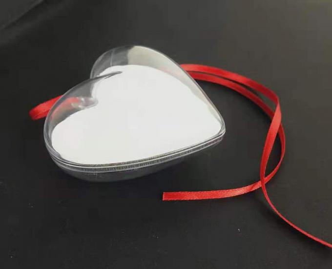 Christmas Heart Circle Star Plastic Ornament Balls Sublimation MDF Hanging 2