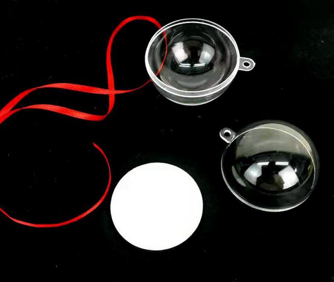 Christmas Heart Circle Star Plastic Ornament Balls Sublimation MDF Hanging 3