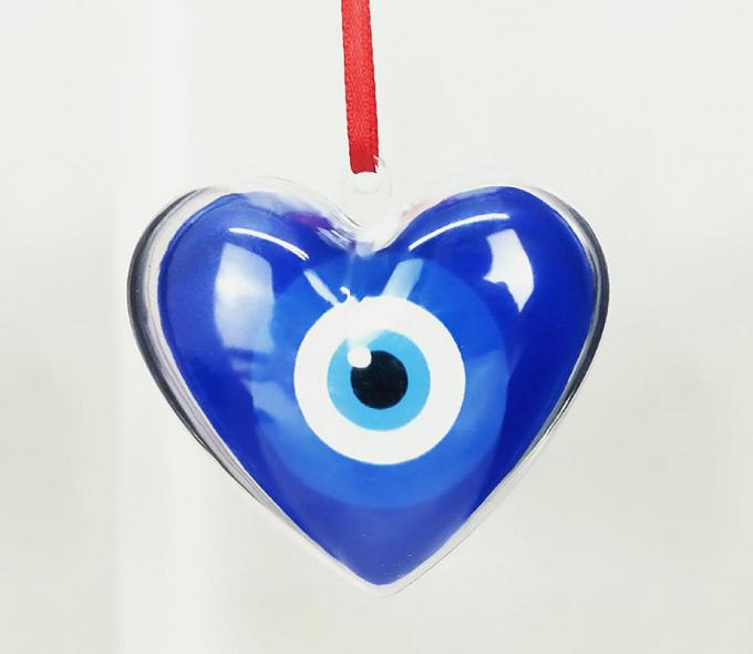 Christmas Heart Circle Star Plastic Ornament Balls Sublimation MDF Hanging 5