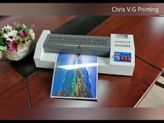 PET EVA material 80mic hot laminating pouch film with MASTER laminating machine